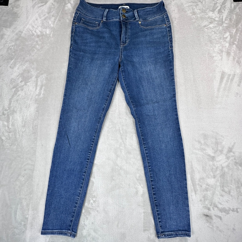 Seven7 Curvy Legging Skinny Jeans Womens Size 12 Blue Denim Stretch High Rise